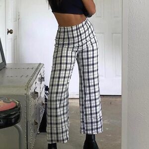 Princess Polly Plaid Wide-Leg Pants